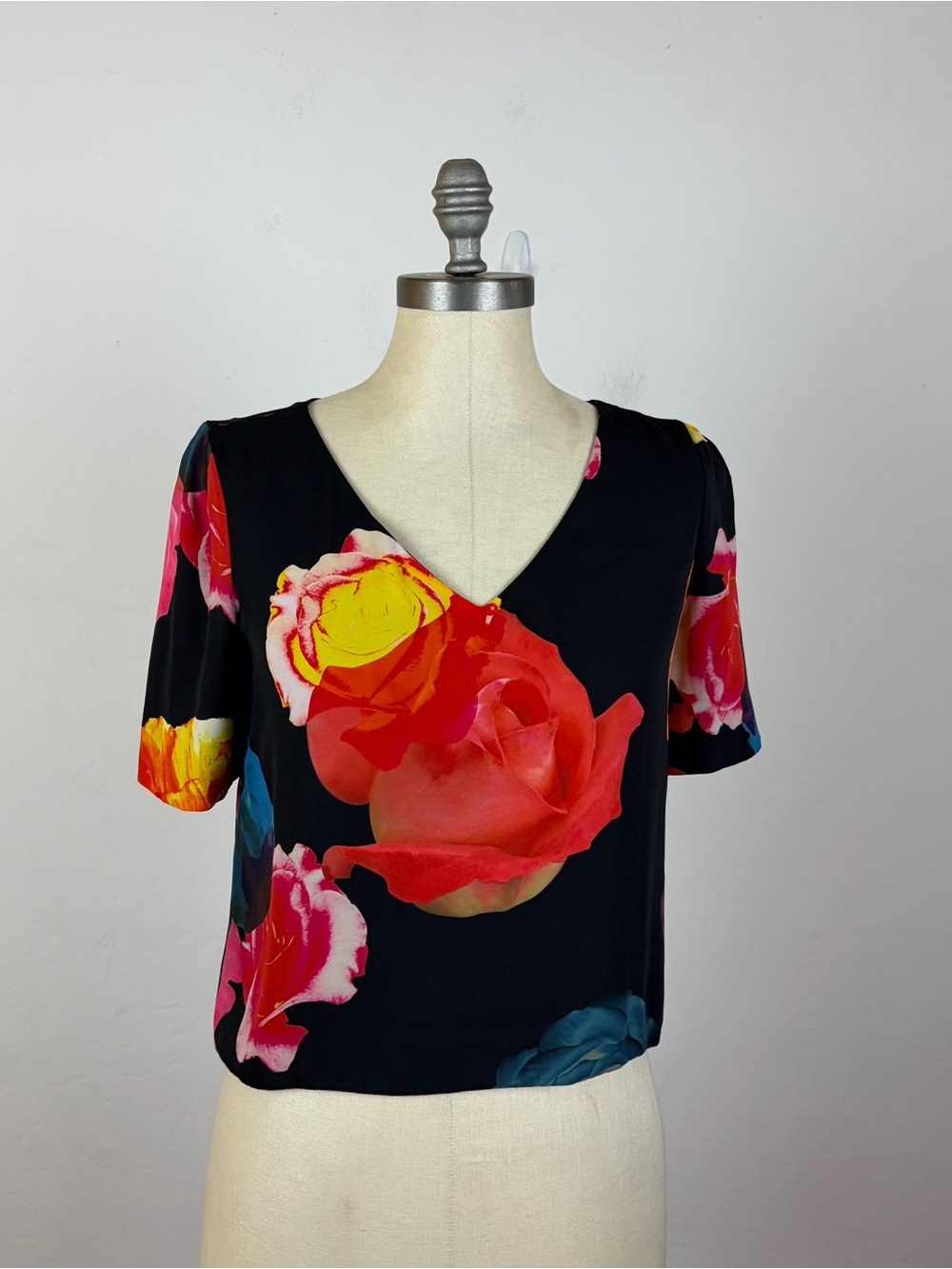 Aritzia Babaton Norris Floral Blouse